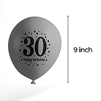 The Magic Balloons- Happy 30th Birthday Balloons pack of 50 pcs-181219