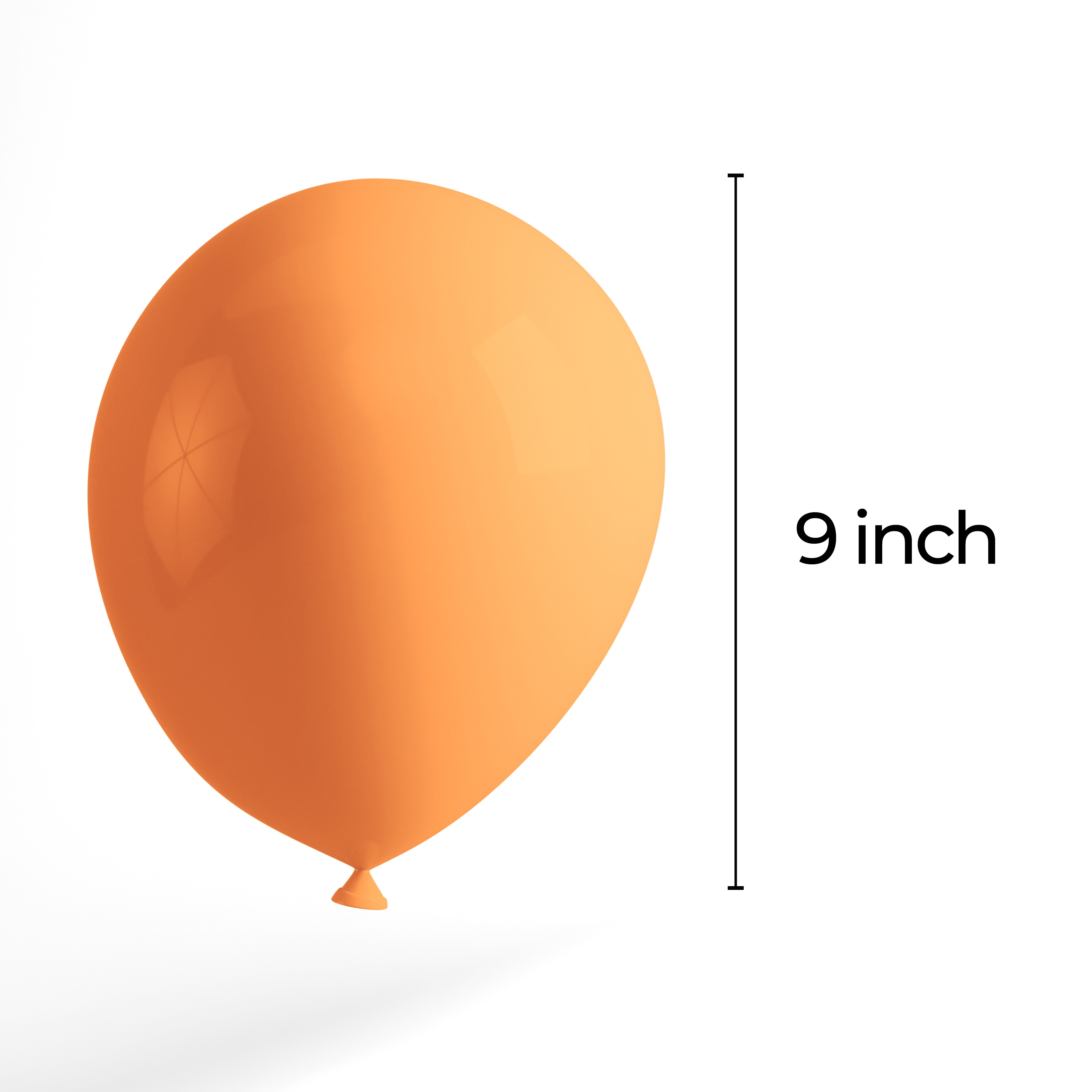 The Magic Balloons Store- 8" Latex Balloons (Pack of 50)-Orange