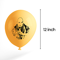 The Magic Balloons Guruji Balloons 12" Multicolor Metallic Balloons Blessing Guruji Pack of 50pcs For Guruji Special Day Decoration, Satsang