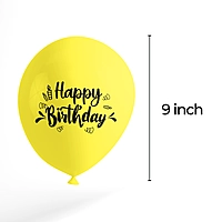 The Magic Balloons-3 Number Balloons and Happy Birthday Latex Balloons With Banner For Three No. Theme Balloons Pack of 21pcs | 20pcs Of Balloons and A Banner | Multicolor Balloons For Birthday
