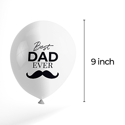 The Magic Balloons- Best Dad Ever Balloons Metallic Balloons for Dad's Special Day Pack of 30pcs Gold, Red & Sliver Balloons for Birthday Father's Day Party and Decoration Balloons