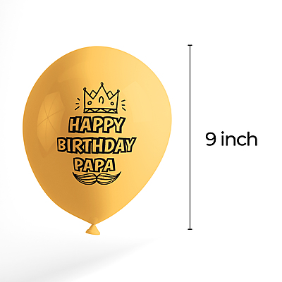 The Magic Balloons Store- Surprise Your Dad with a Memorable Birthday Celebration with Happy Birthday Dad Balloons in Gold, Red, and Silver - Perfect for Men's Birthday Party Supplies