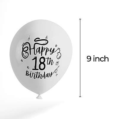 The Magic Balloons Store- Happy 18th Birthday party Decor balloons-181310