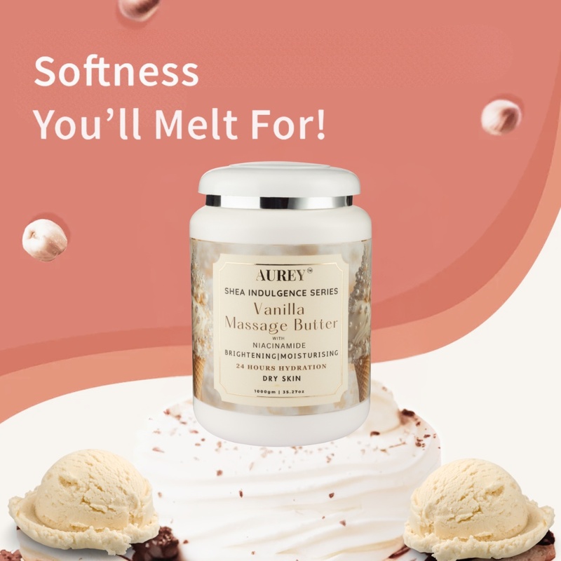 Aurey Vanilla Massage Butter With Niacinamide 1000 gm