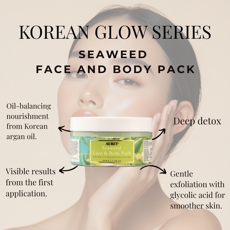 Aurey Korean Seaweed Face and Body Pack 50 gm
