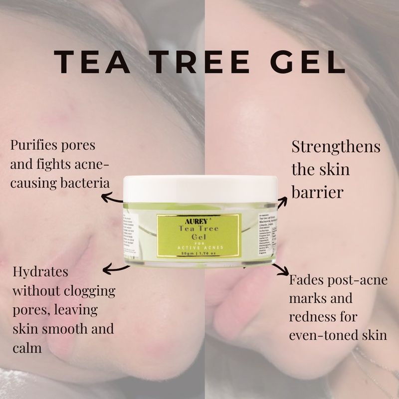 Aurey Tea Tree Gel with Tea Tree Leaf Extracts 50 gm