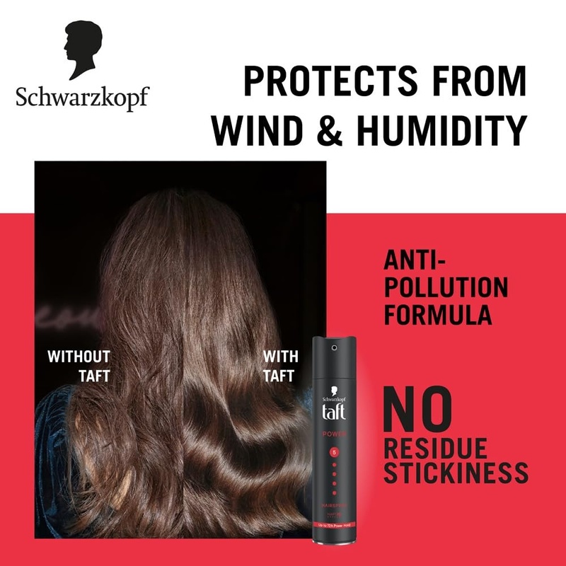 Schwarzkopf Taft Hair Power Hold 5 Black