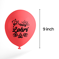The Magic Balloons -Lohri Decorations Balloons For Lohri Festival Balloons Pack of 30pcs Red and Gold Balloons Best For The Offices Home Lohri Decorations Items.