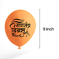 The Magic Balloons - Happy Republic Day Latex Balloons For 26th January Pack of 30pcs Orange White and Green 9-inch Balloons For Republic Day