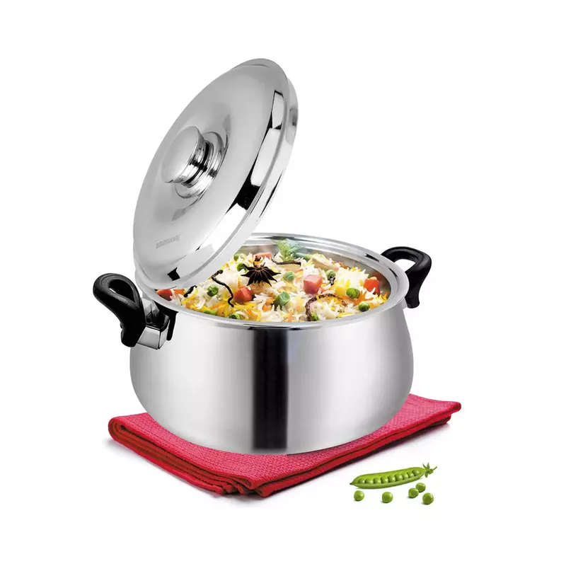 Signora ware Hot Delight Casserole With Handle ,Steel Lid, 2.1 Liter