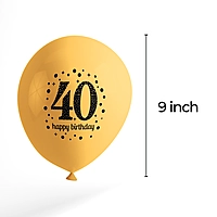 The Magic Balloons Store- 40th happy birthday latex balloons pack of 100 pcs-181224