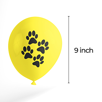 The Magic Balloons - Dog Theme Birthday Balloons Latex Balloons For Dog Birthday Party Pack of 30pcs With Dog Print and Paw Print Perfect For Dog and Dog Lovers Party Suppliers