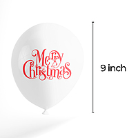 The Magic Balloons- Printed Merry Christmas Balloons for Christmas Decorations - Pack of 30