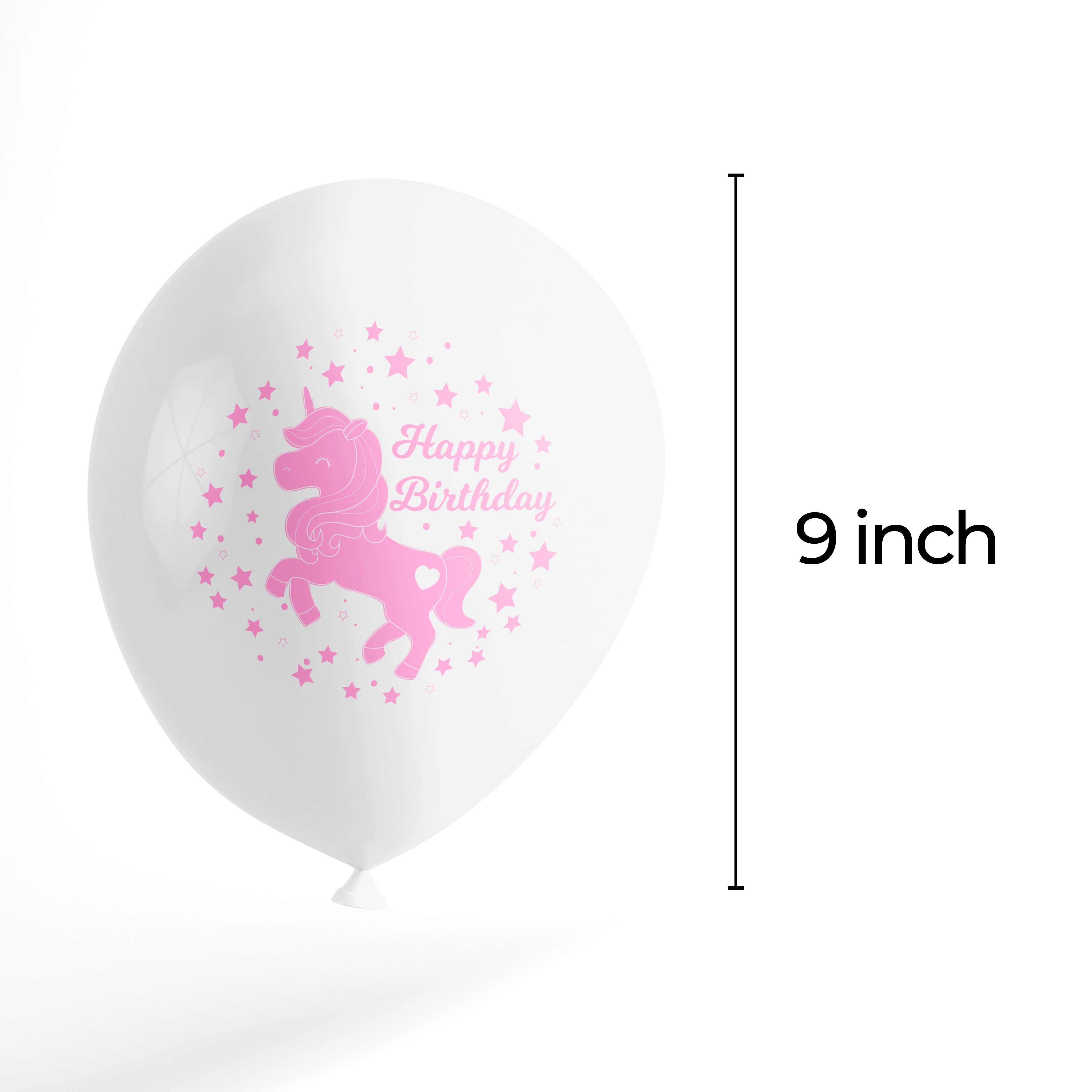 The Magic Balloons - Happy  Birthday Unicorn Balloons pack of 30-181284