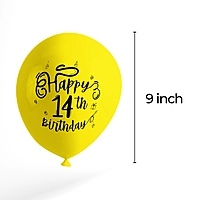 The Magic Balloons- Make Your 14th Birthday Bash Pop with our 30-Piece Balloon Decorations Pack in Pink, Blue, and Yellow - Perfect for Boys and Girls!