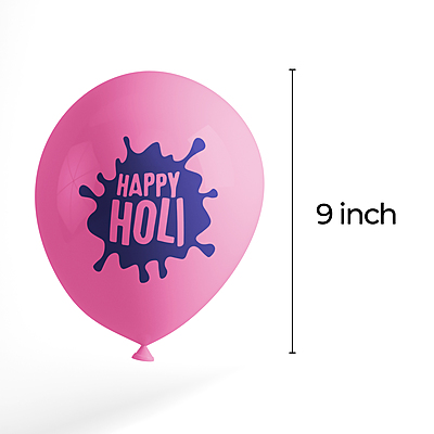 The Magic Balloons - Add Some Color to Your Holi Celebrations with Holi Hai Colorful Balloons - Pack of 30 Vibrant Balloons to Brighten Up Your Festivities!