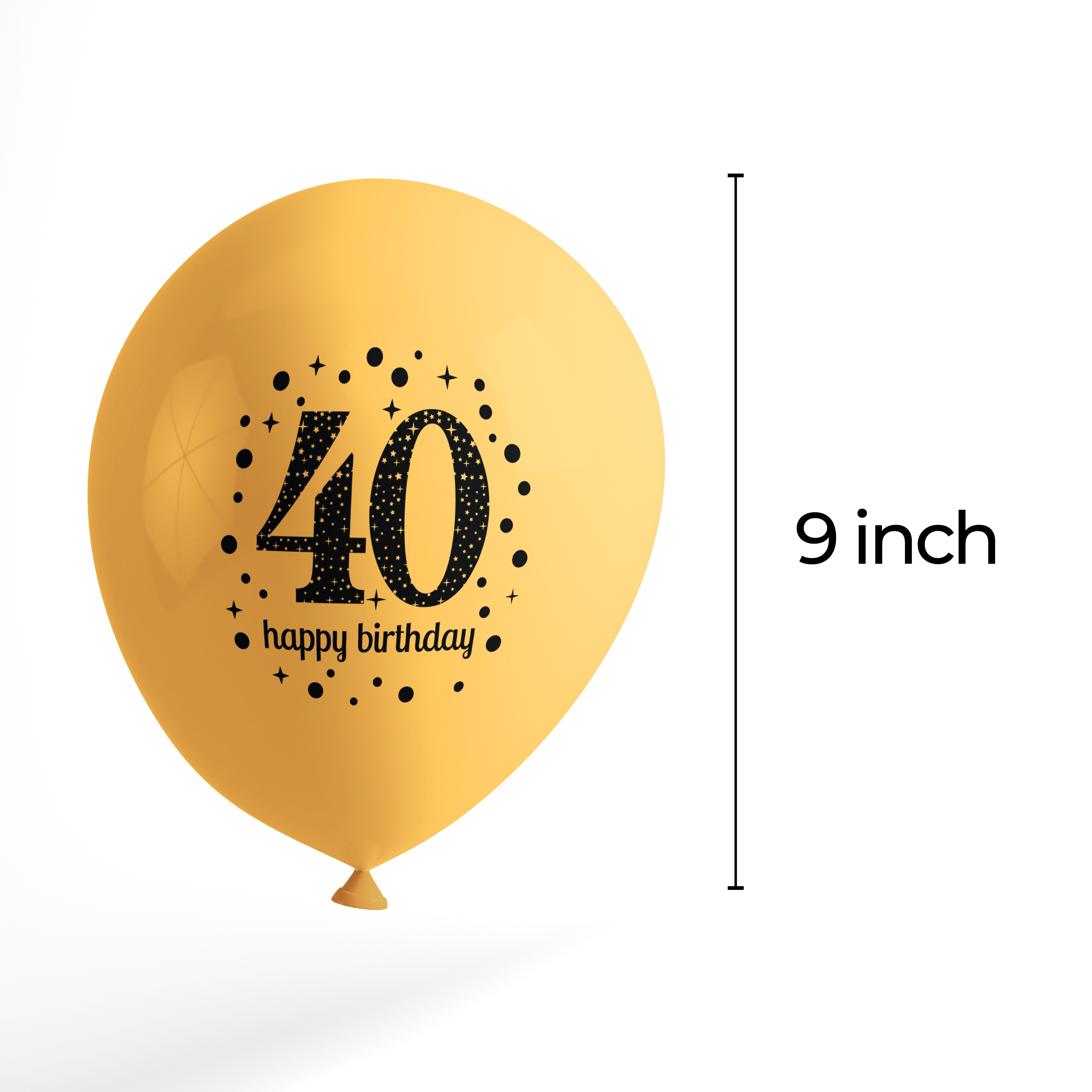 The Magic Balloons Store- 40th happy birthday latex balloons pack of 50 pcs-181222