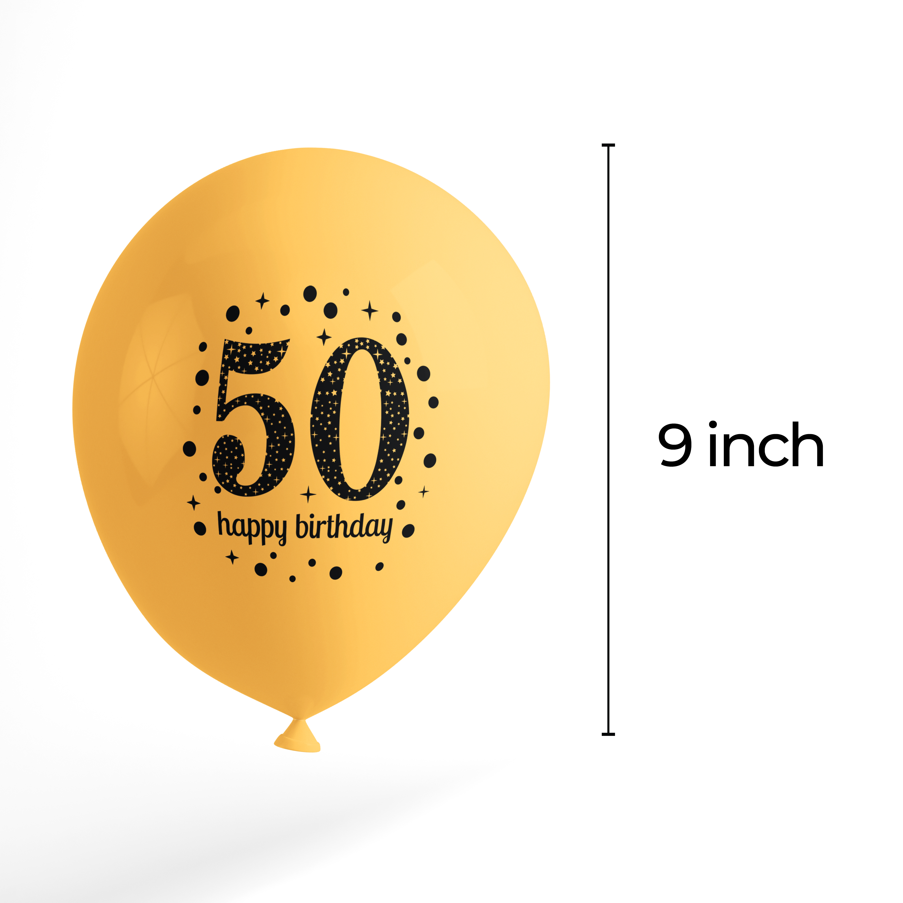 The Magic Balloons Store- Happy 50th Birthday Balloons pack of 80 pcs-181226