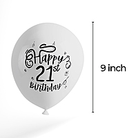 The Magic Balloons Store- Happy 21th Birthday Party Decor Balloons pack of 30-181292