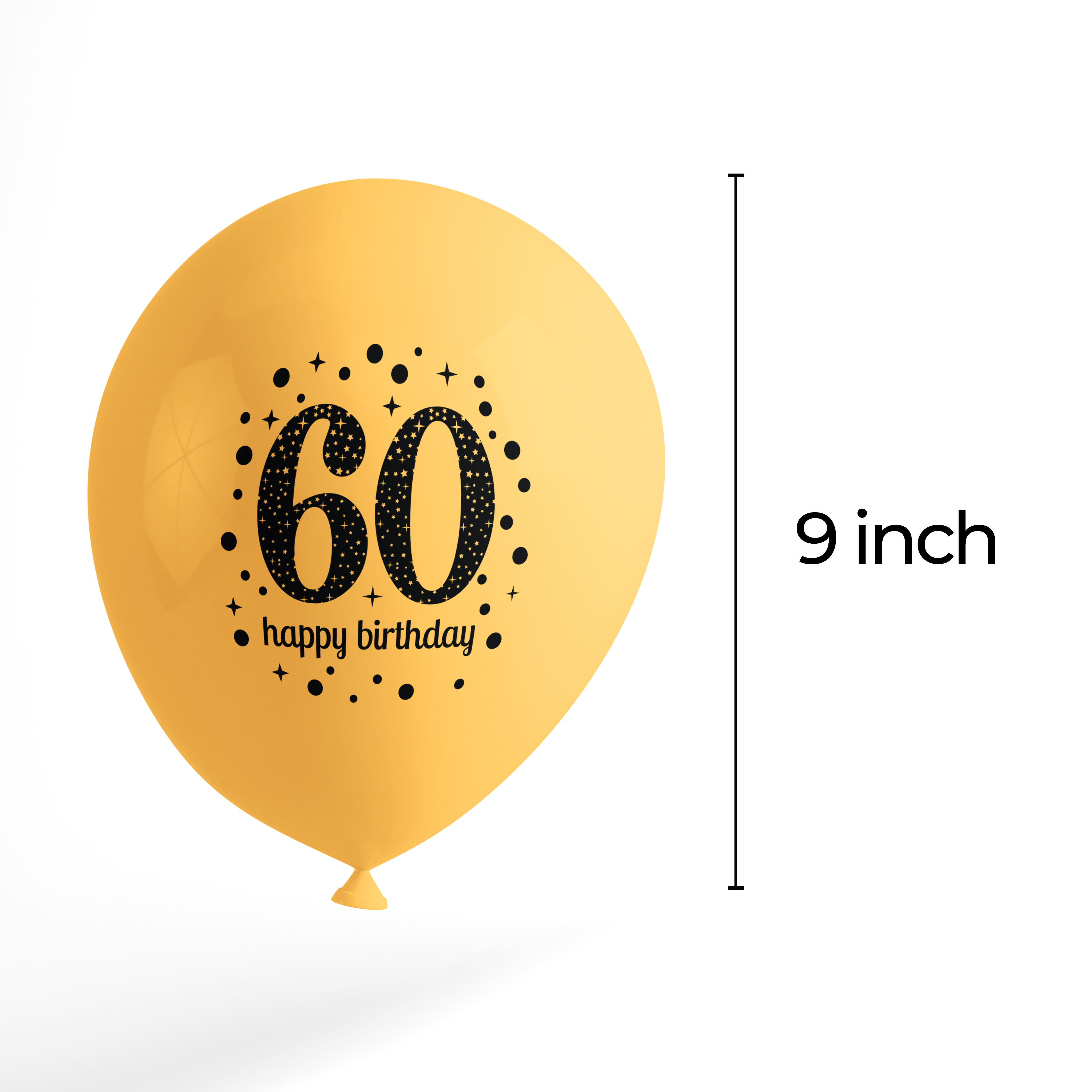 The Magic Balloons Store- Happy 60th Birthday Balloons pack of 80 pcs-181229