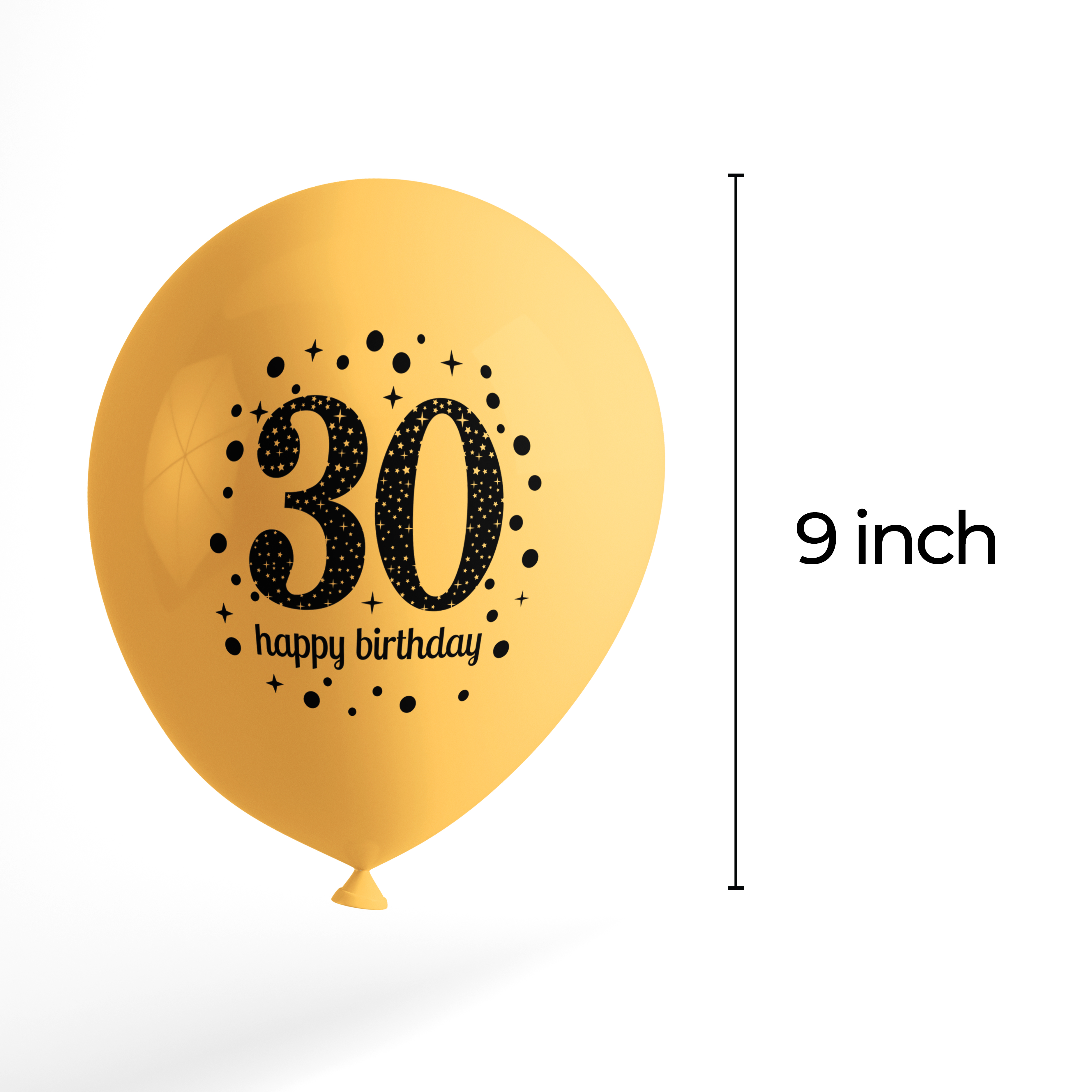 The Magic Balloons Store- Happy 30th Birthday Balloons Pack of 80 pcs-181220