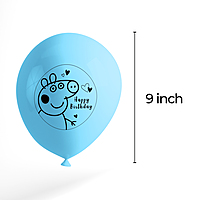 The Magic Balloons- Peppa Pig Theme Decoration Happy Birthday Latex Balloons Birthday Party Decoration Multicolor Balloons Pack of 50pcs