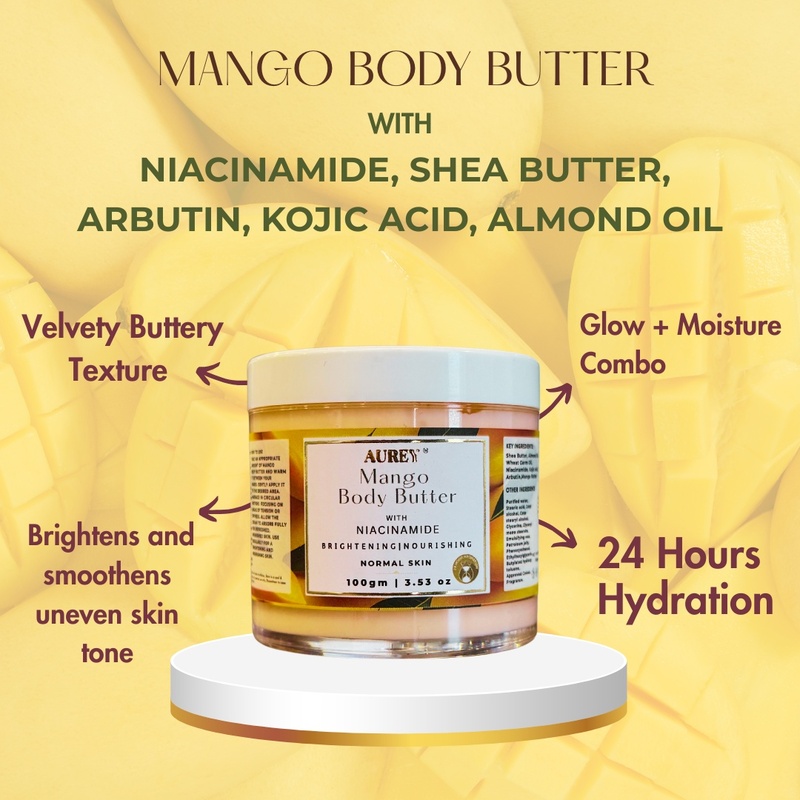 Aurey Mango Body Butter With Niacinamide 100 gm