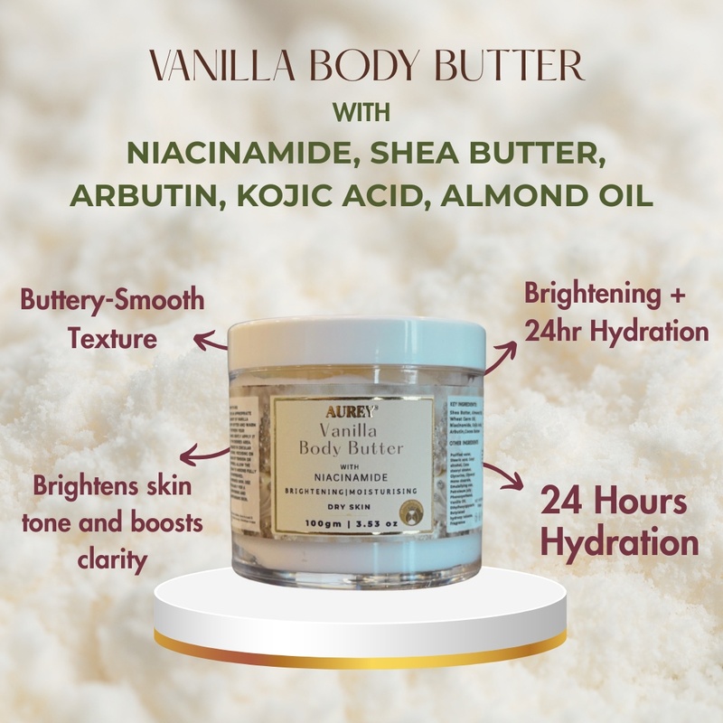 Aurey Vanilla Body Butter With Niacinamide 100 gm