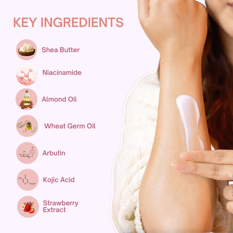 Aurey Strawberry Massage Butter With Niacinamide 1000 gm