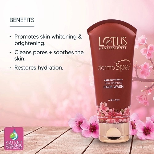 Lotus Dermo Spa Japanese Sakura Skin Whitening Face wash 80 g