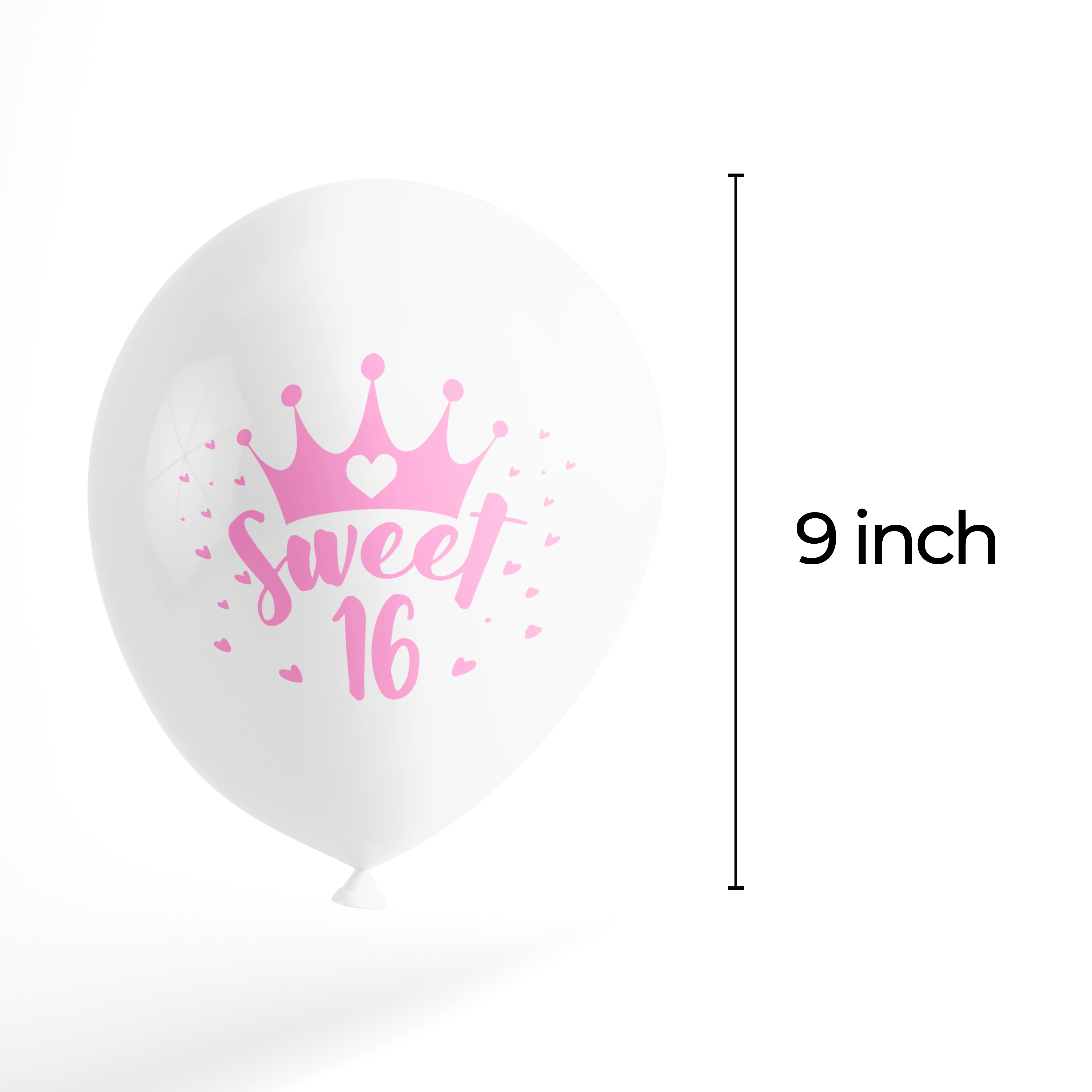 The Magic Balloons Store Sweet 16 Balloons- pack of 100 pcs-181326