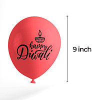 The Magic Balloons Store-Happy Diwali customized Decoration Balloons for Diwali, Diwali decorations/Party supplies for Home/Office/Shop Pack of 30 multicolour Gold, silver metallic red balloons-181473