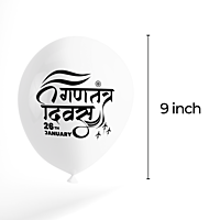 The Magic Balloons - Happy Republic Day Combo kit 20pcs of Balloons and A Banner Pack of 21pcs Latex Balloons 9-inch Tricolor Balloons.