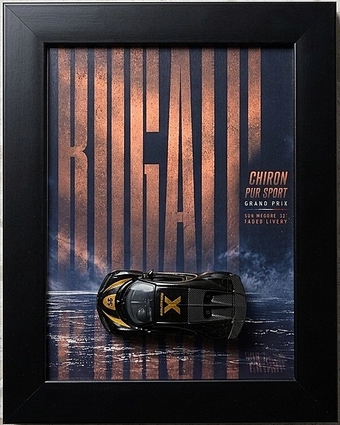 Bugati Die Cast Car Frame , A5