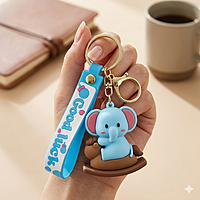 Baby Elephant , Rubber Key Chain