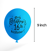 The Magic Balloons- Happy 16th Birthday Balloons pack of 30-181283