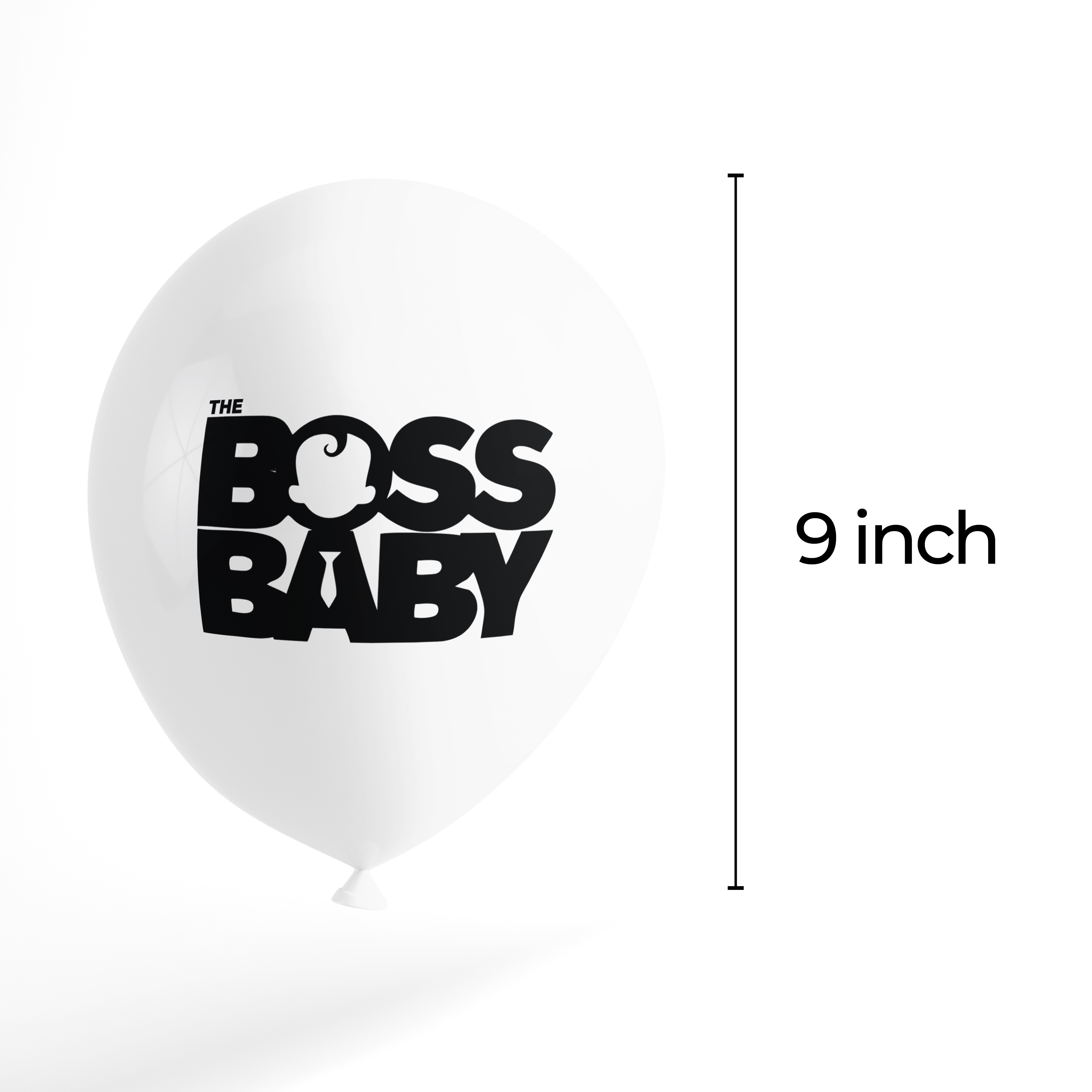 The Magic Balloons-Boss Baby Happy Birthday Balloons for Party Décor with Blue, White & black balloons. Boss Baby Happy Birthday latex balloons for Birthday Decoration/Party Supplies-Pack of 30 pcs