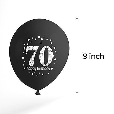 The Magic Balloons Store- Happy 70th Birthday Balloons pack of 30-181308
