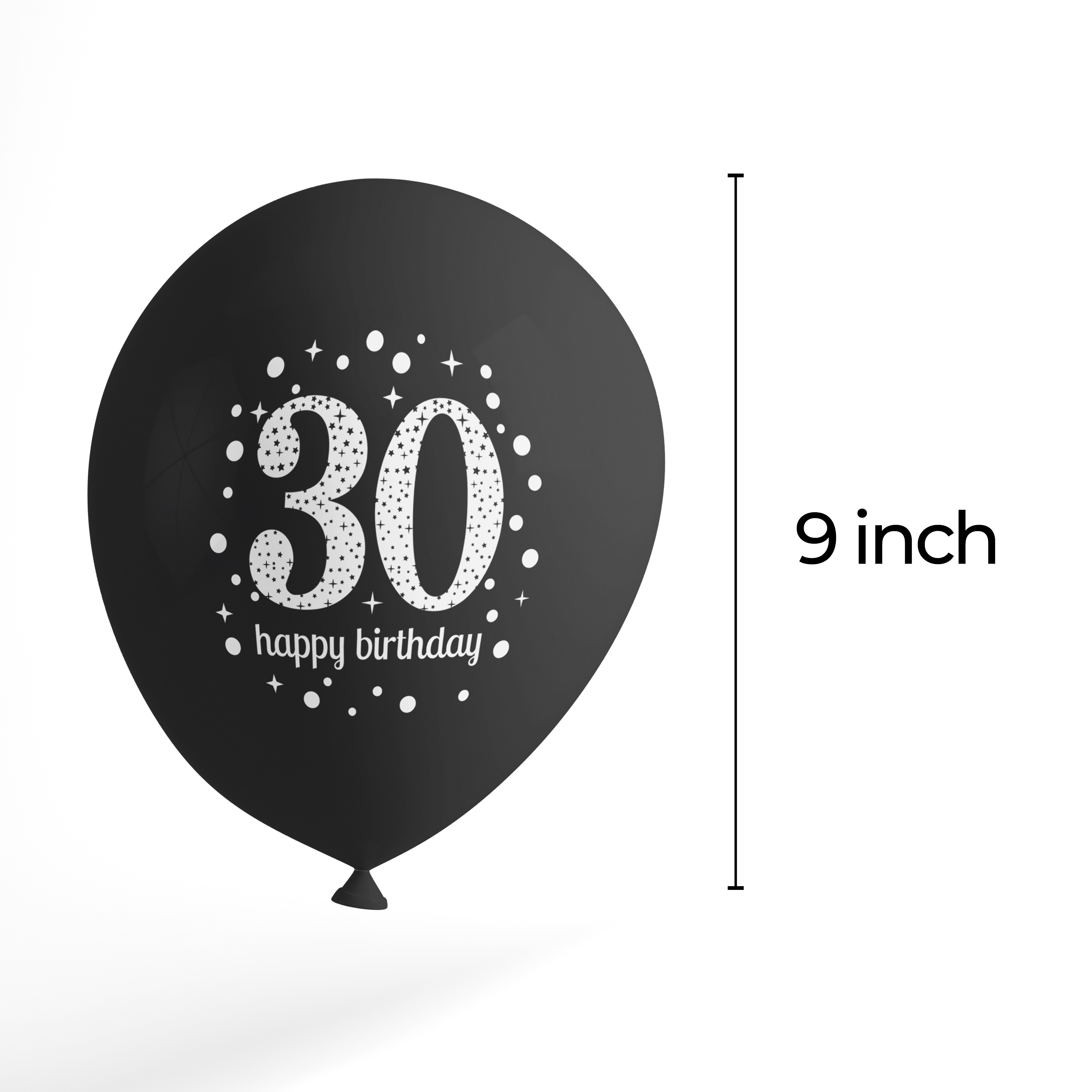 The Magic Balloons- Happy 30th Birthday Balloons pack of 50 pcs-181219