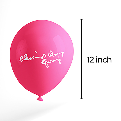 The Magic Balloons Guruji Balloons 12" Multicolor Metallic Balloons Blessing Guruji Pack of 50pcs For Guruji Special Day Decoration, Satsang