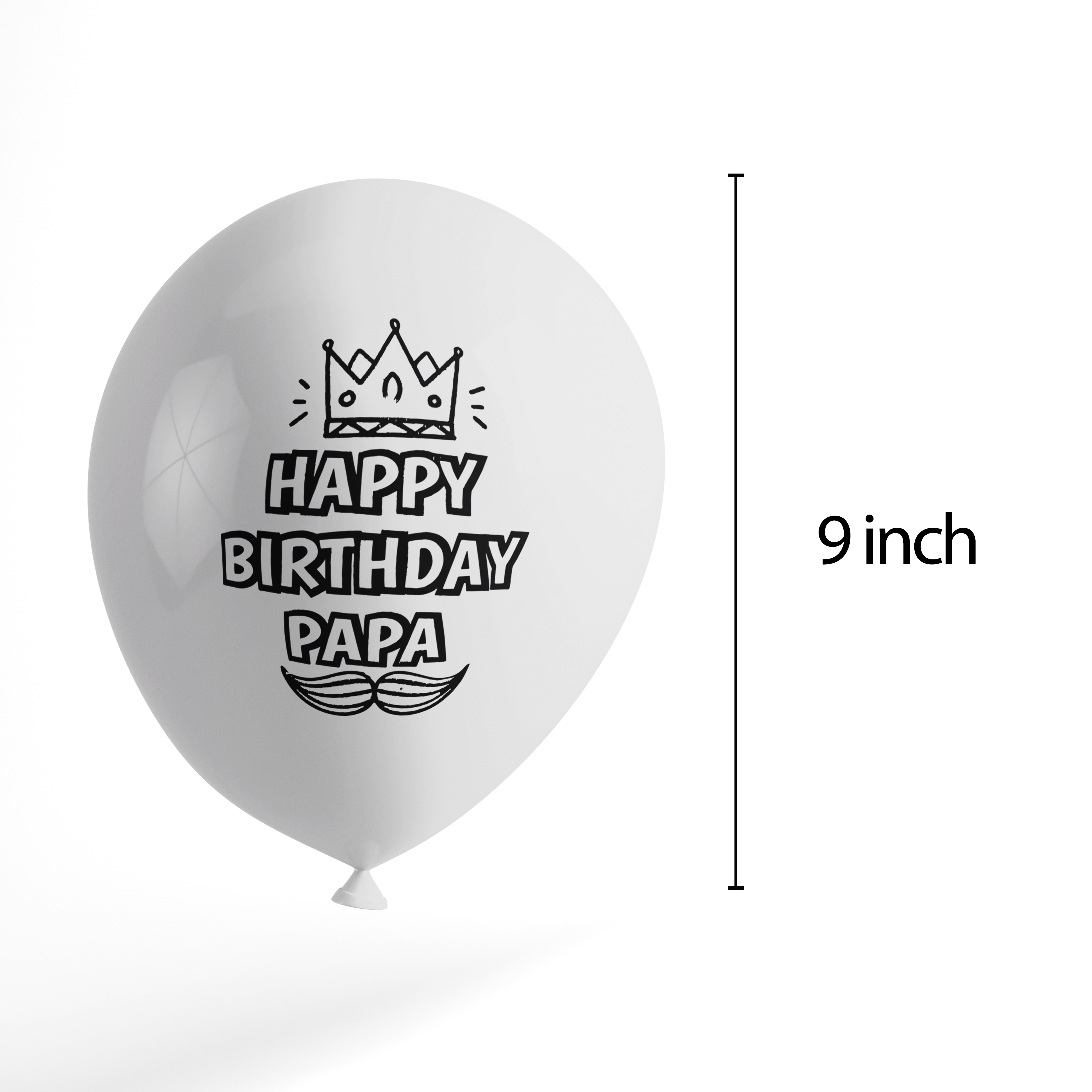 The Magic Balloons-Dad Birthday Decoration: 30 pcs Happy Birthday Dad Balloons Multicolor Red Gold & Silver Latex Balloons
