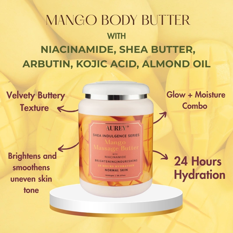 Aurey Mango Massage Butter With Niacinamide 1000 gm
