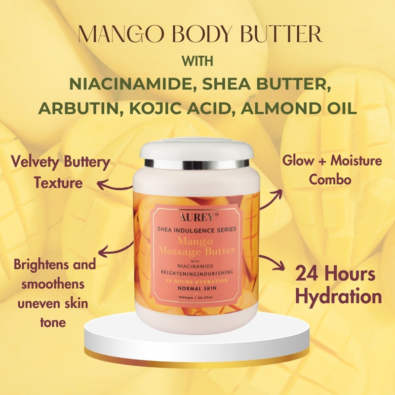 Aurey Mango Massage Butter With Niacinamide 1000 gm