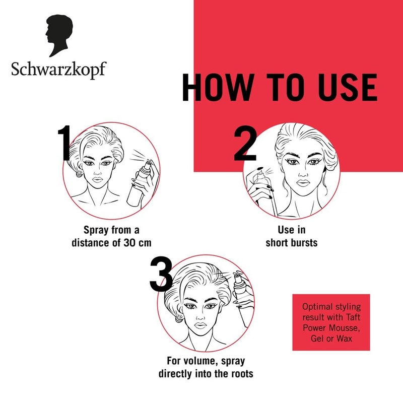 Schwarzkopf Taft Hair Power Hold 5 Black