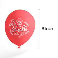 The Magic Balloons - Baisakhi Celebrations 30 Pcs Red Yellow White Balloons Baisakhi Party Decorations for Home & office.