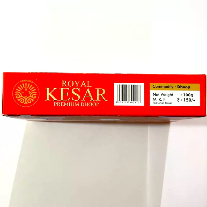 Raviikara ROYAL KESAR Premium Wet Dhoop 100g