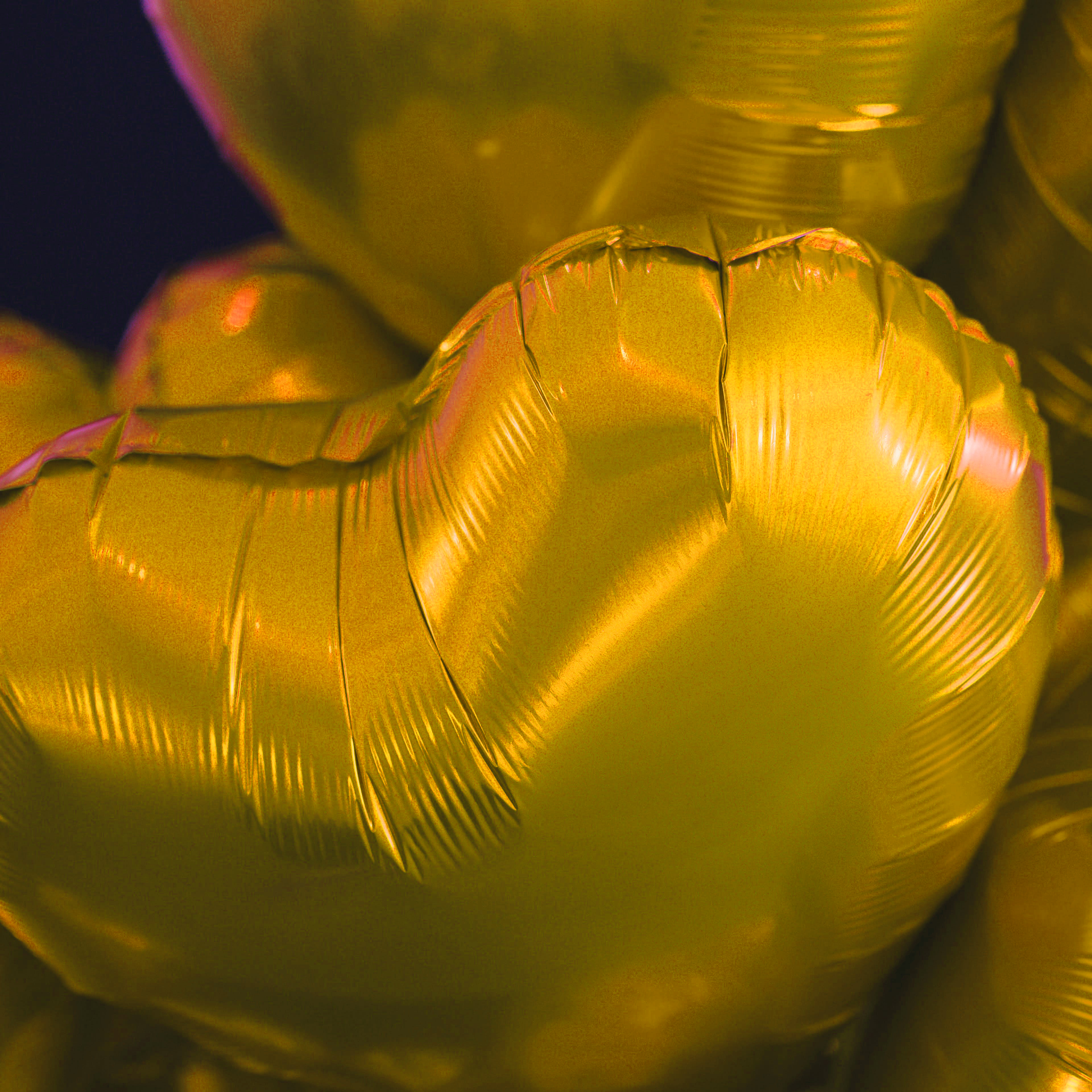 The Magic Balloons Store-18″ Gold Heart Foil Balloon ( Pack of 3)