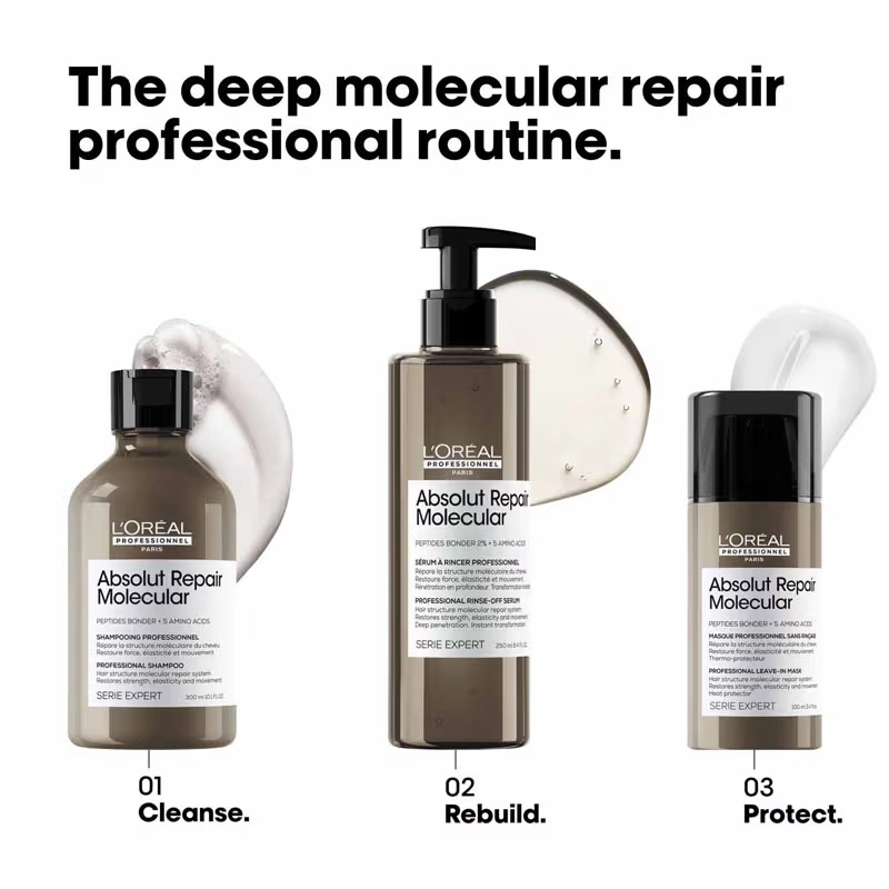 Loreal Absolute Repair Molecular Shampoo 300 ml