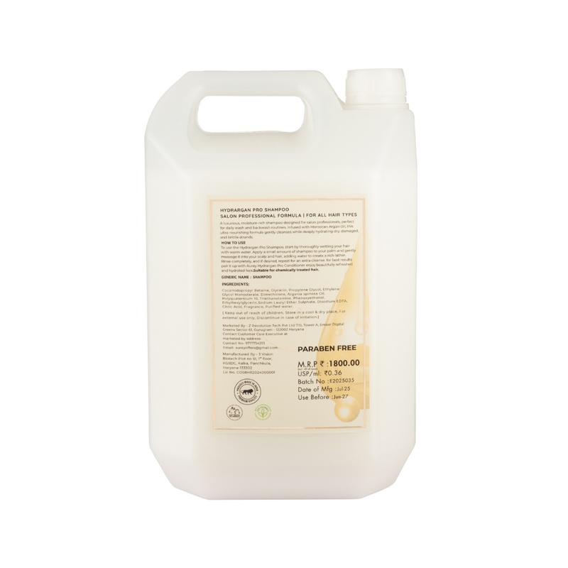 Aurey Hydrargan Pro Shampoo With Argan Oil & D-Panthenol  5000 ml