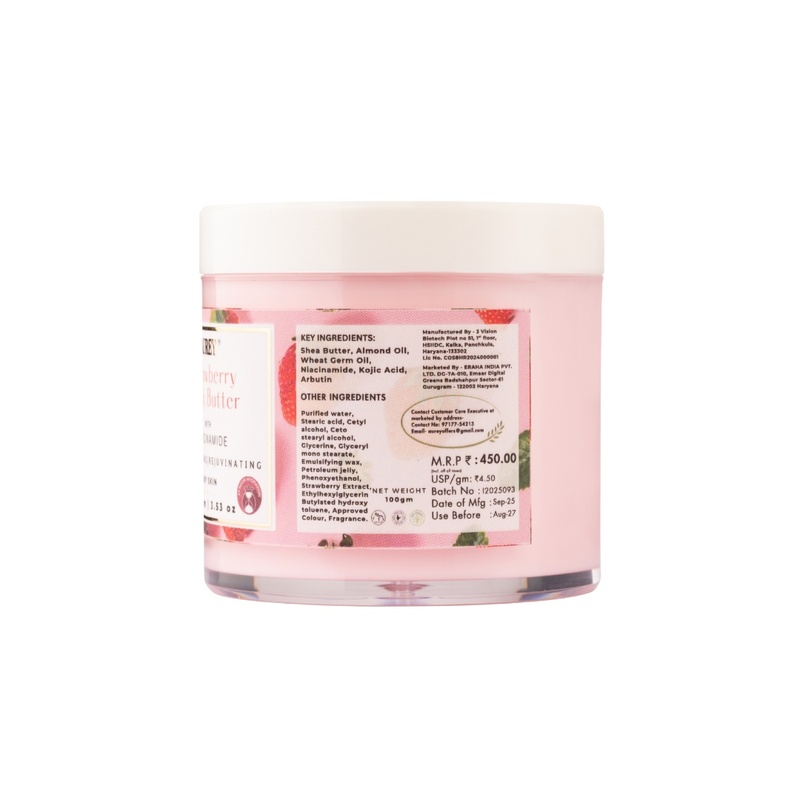 Aurey Strawberry Body Butter With Niacinamide 100 gm